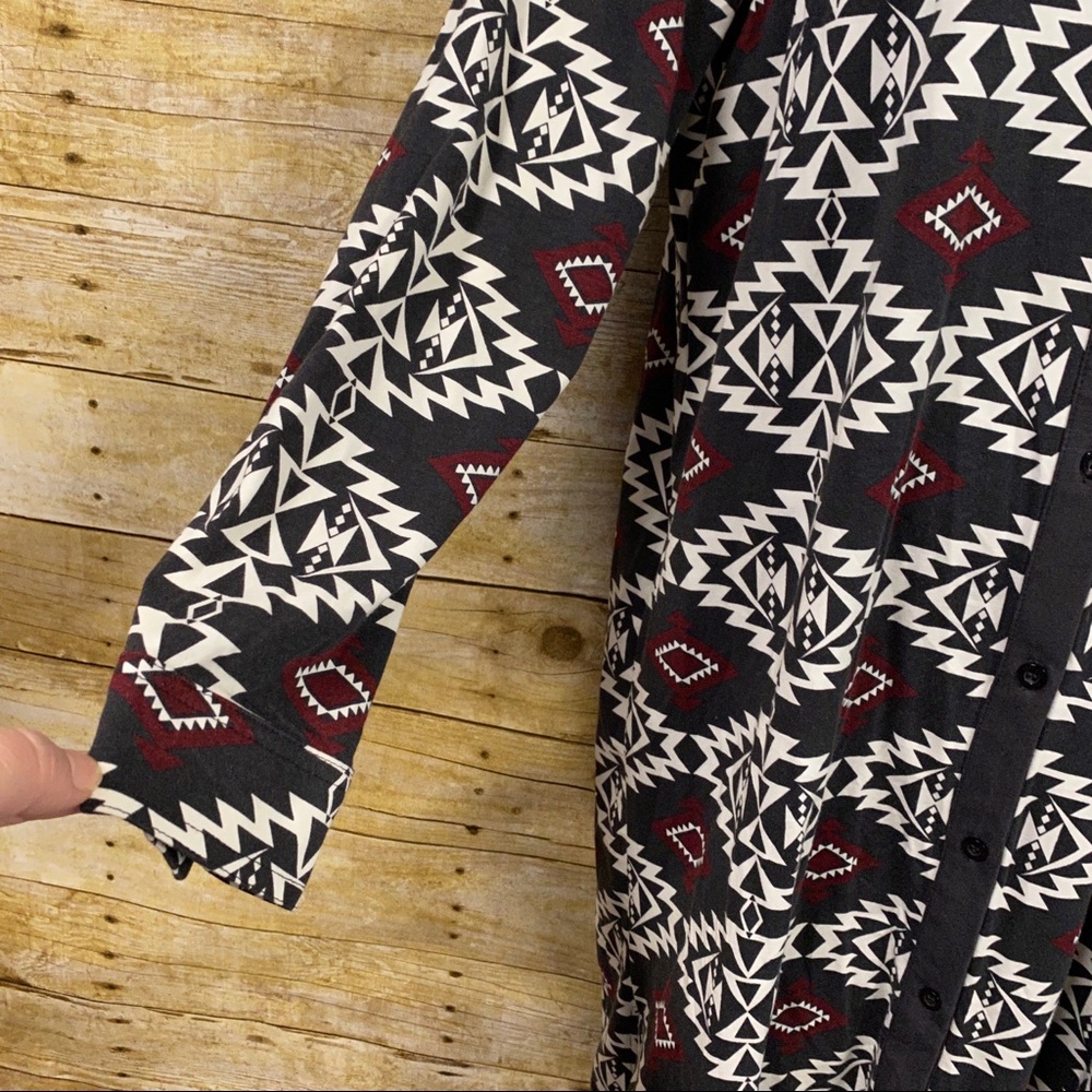 Pendleton Tribal Aztec Print Button Up Shirt Dres… - image 5